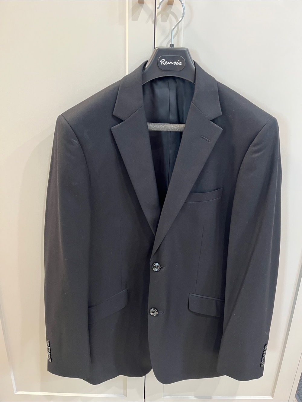 Renoir Mens Black Formal Suit